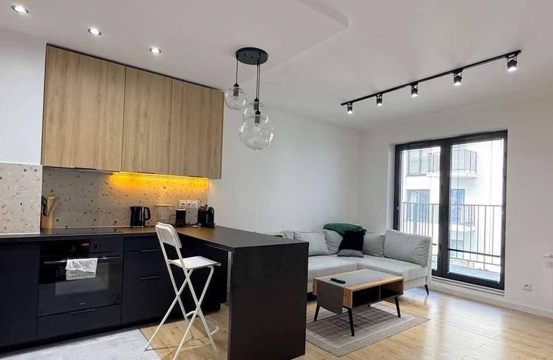 Alquiler de un cómodo apartamento de 2 habitaciones, 40 m², Ołbin, Breslavia, Polonia